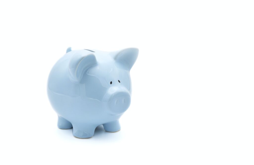 Blue Piggy Bank